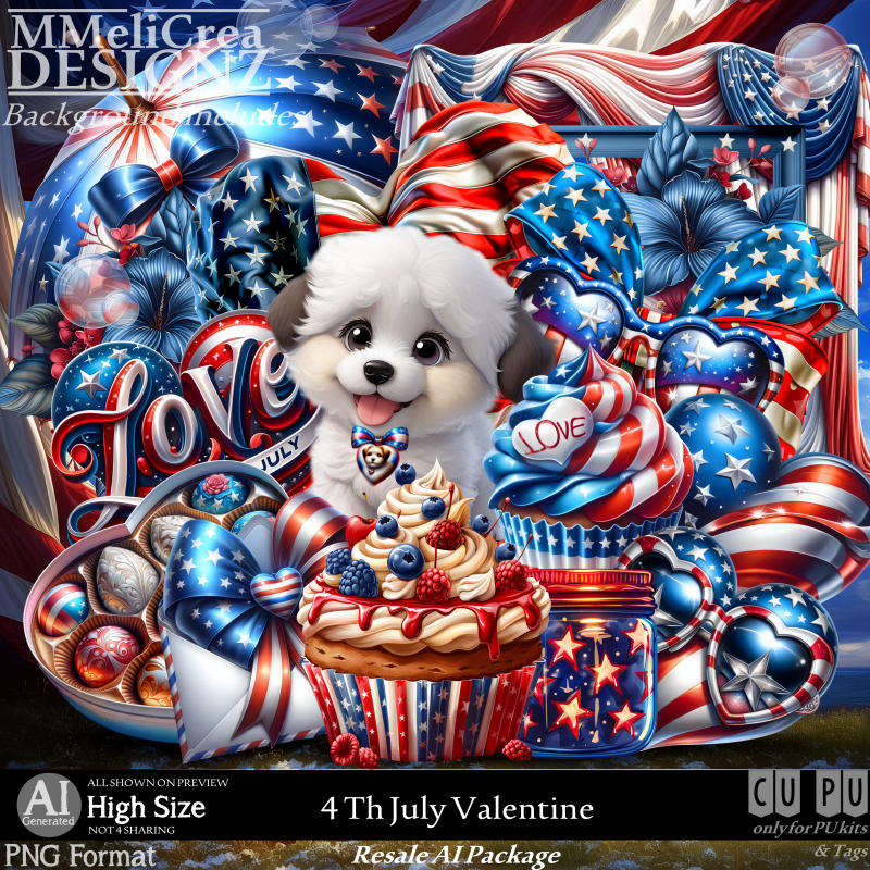 (image for) AI - RPACK - 4Th July Valentine (CU4PU/PNG)
